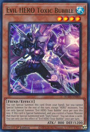 Evil HERO Toxic Bubble (SUDA-EN001) - Ultra Rare