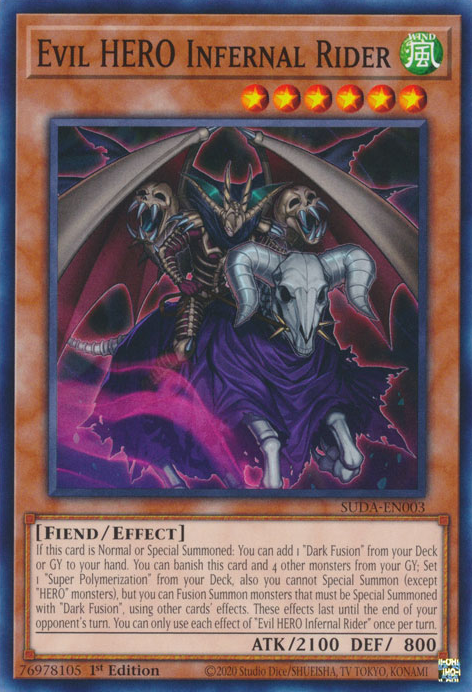 Evil HERO Infernal Rider (SUDA-EN003) - Common