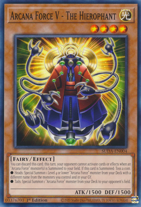 Arcana Force V - The Hierophant (SUDA-EN004) - Common