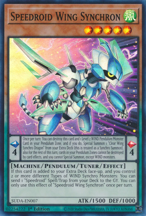 Speedroid Wing Synchron (SUDA-EN007) - Super Rare