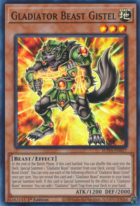 Gladiator Beast Gistel (SUDA-EN017) - Super Rare