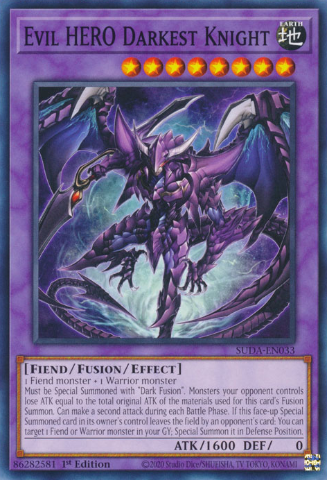 Evil HERO Darkest Knight (SUDA-EN033) - Common