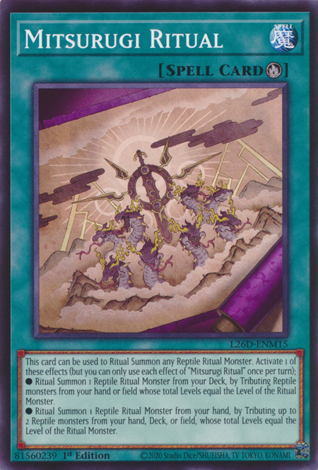 Mitsurugi Ritual (SUDA-EN095) - Quarter Century Secret Rare