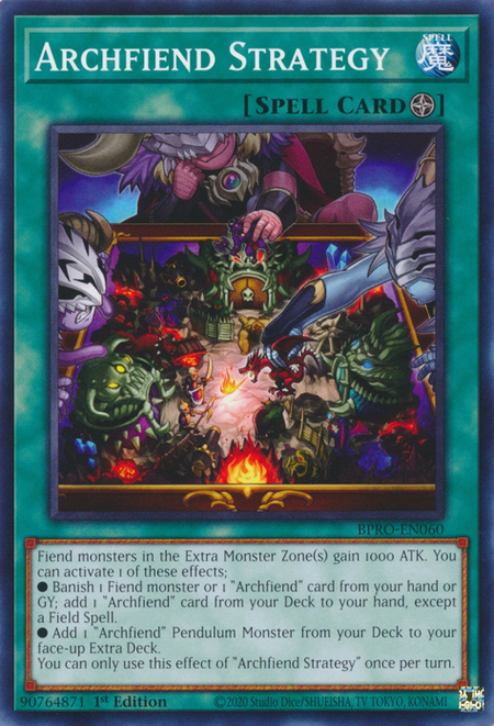 Archfiend Strategy (BPRO-EN060) - Common