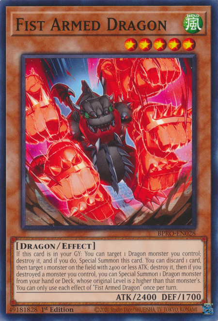 Fist Armed Dragon (BPRO-EN028) - Common