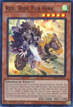 Rex, Ride Fur Hire (BPRO-EN017) - Super Rare