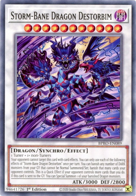 Storm-Bane Dragon Destorbim (BPRO-EN089) - Common