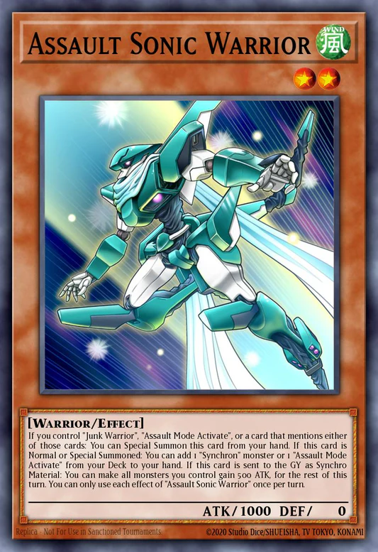 Assault Sonic Warrior (BLZD-EN005) - Common