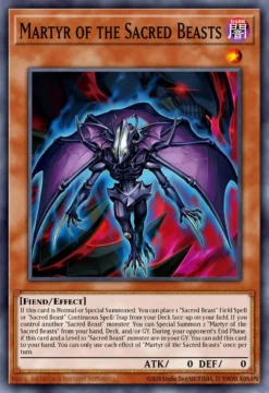 Martyr of the Sacred Beasts (CORI-EN009) - Super Rare
