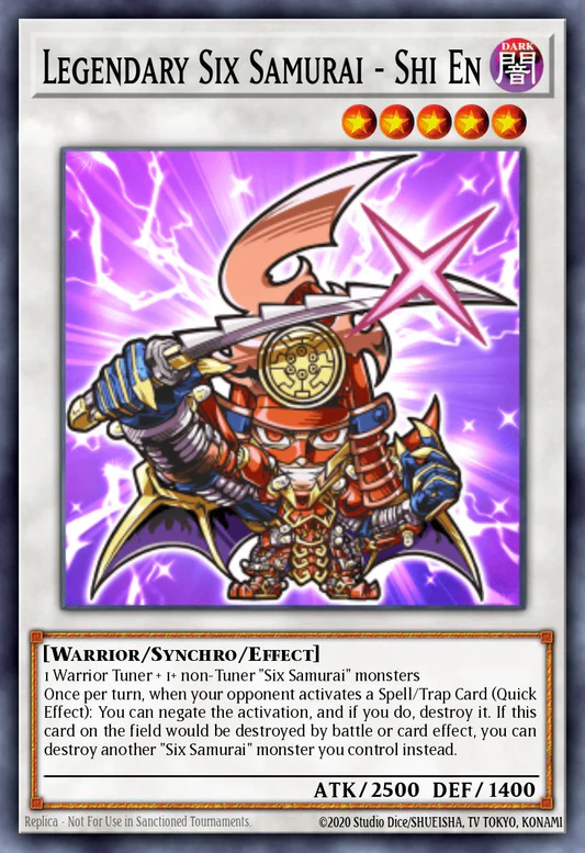 Legendary Six Samurai - Shi En (Chibi artwork) (BLGG-EN007) - Secret Rare
