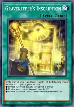 Gravekeeper's Inscription (BLGG-EN121) - Ultra Rare