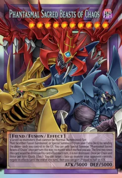 The Chaotic Phantasmal Sacred Beasts (extended art) (CORI-EN029) - Starlight Rare