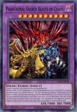 The Chaotic Phantasmal Sacred Beasts (CORI-EN029) - Secret Rare