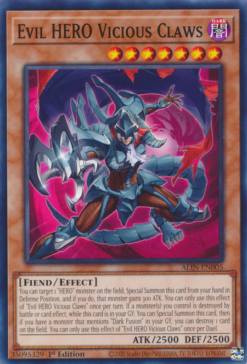Evil HERO Vicious Claws (ALIN-EN005) - Common