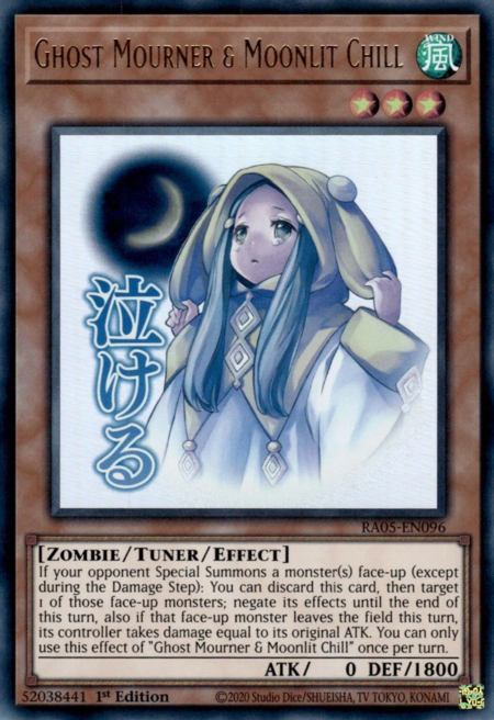 Ghost Mourner & Moonlit Chill (stamp artwork) (RA05-EN096) - Ultra Rare
