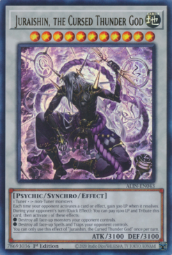 Juraishin, the Cursed Thunder God (ALIN-EN043) - Ultra Rare