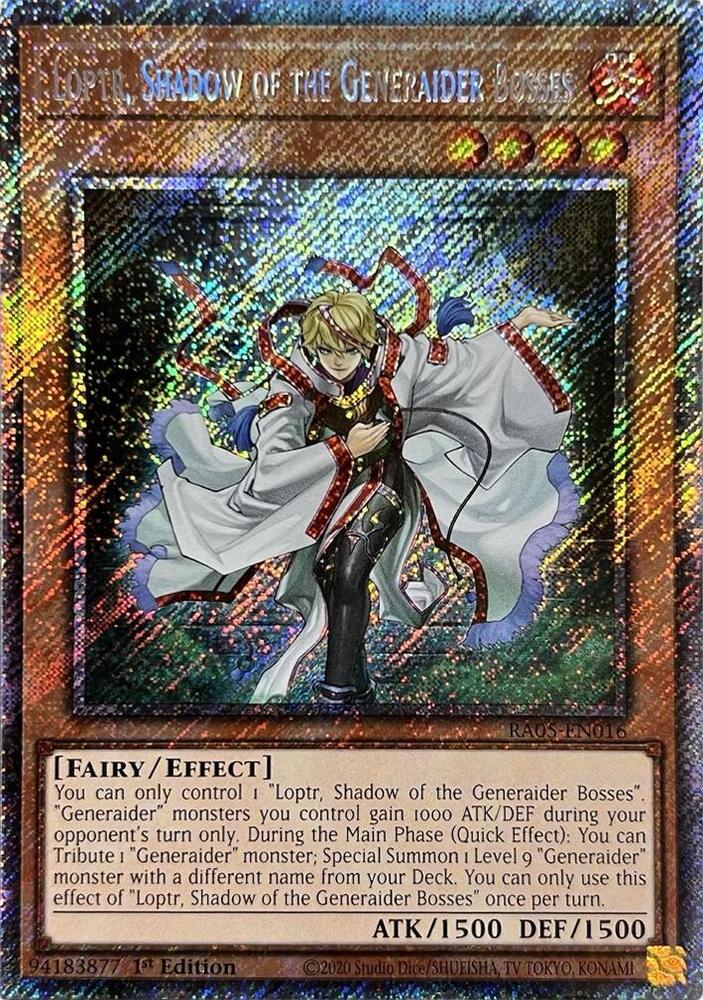 Loptr, Shadow of the Generaider Bosses (RA05-EN016) - Platinum Secret Rare