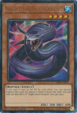 Night Sword Serpent (RA05-EN020) - Ultimate Rare