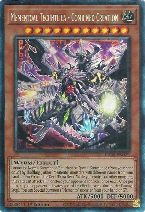 Mementoal Tecuhtlica - Combined Creation (RA05-EN029) - Collector's Rare