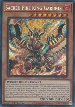 Sacred Fire King Garunix (RA05-EN031) - Secret Rare