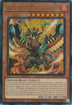 Sacred Fire King Garunix (RA05-EN031) - Ultimate Rare