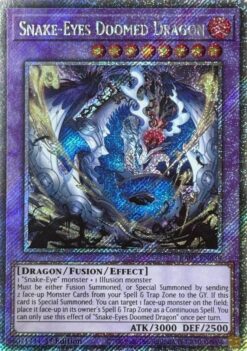 Snake-Eyes Doomed Dragon (RA05-EN039) - Platinum Secret Rare