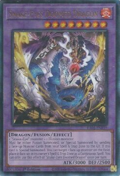 Snake-Eyes Doomed Dragon (RA05-EN039) - Ultimate Rare