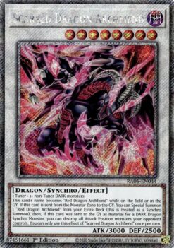 Scarred Dragon Archfiend (RA05-EN044) - Platinum Secret Rare
