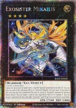 Exosister Mikailis (RA05-EN050) - Platinum Secret Rare