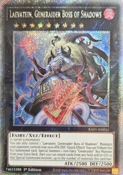 Laevatein, Generaider Boss of Shadows (RA05-EN051) - Platinum Secret Rare