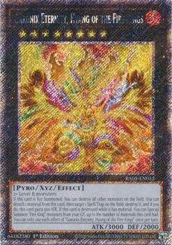 Garunix Eternity, Hyang of the Fire Kings (RA05-EN052) - Platinum Secret Rare