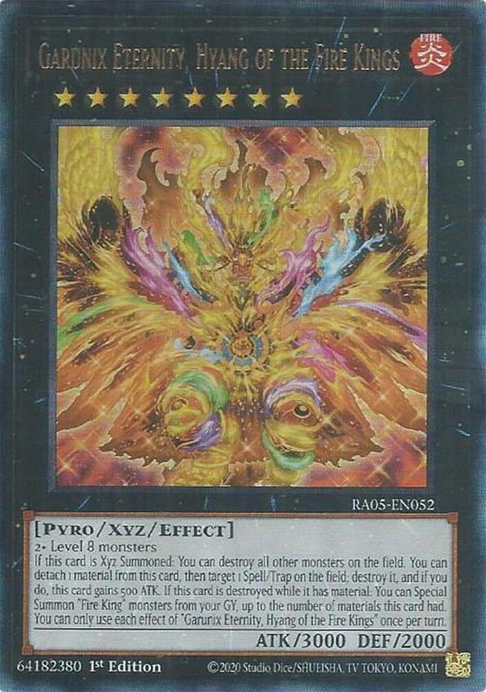 Garunix Eternity, Hyang of the Fire Kings (RA05-EN052) - Ultimate Rare