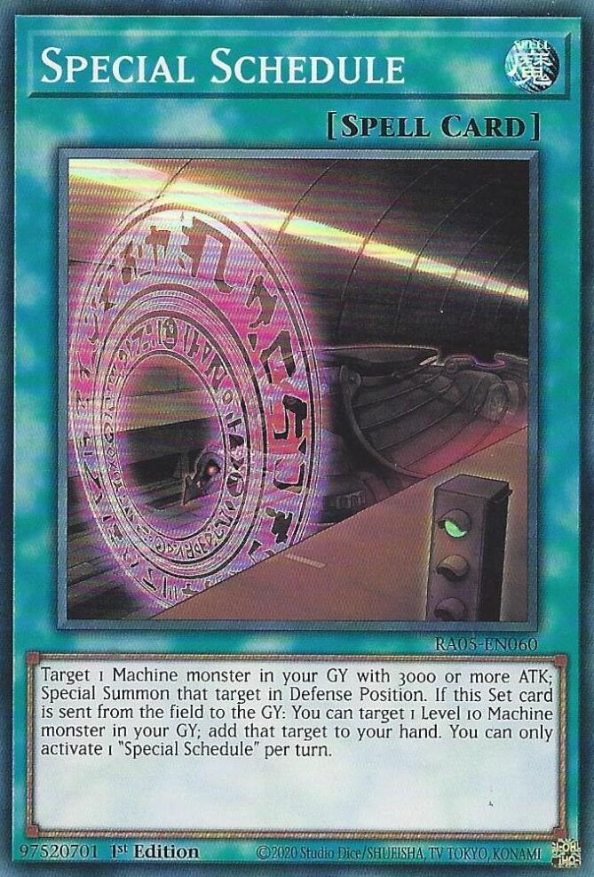 Special Schedule (RA05-EN060) - Super Rare