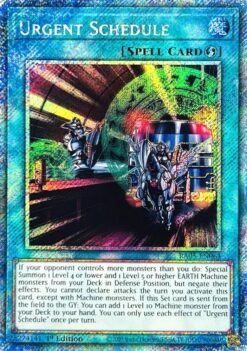 Urgent Schedule (RA05-EN064) - Platinum Secret Rare
