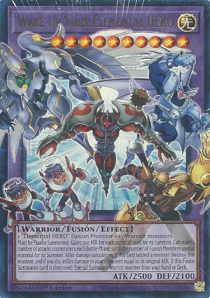 Wake Up Your Elemental HERO ESPAÑOL (extended art) (RA05-EN142) - Ultra Rare
