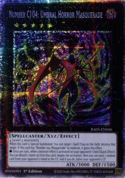 Number C104: Umbral Horror Masquerade (RA05-EN046) - Starlight Rare