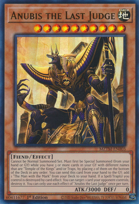 Anubis the Last Judge (MZTM-EN003) - Ultra Rare