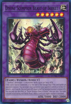 Divine Scorpion Beast of Serket (MZTM-EN005) - Super Rare