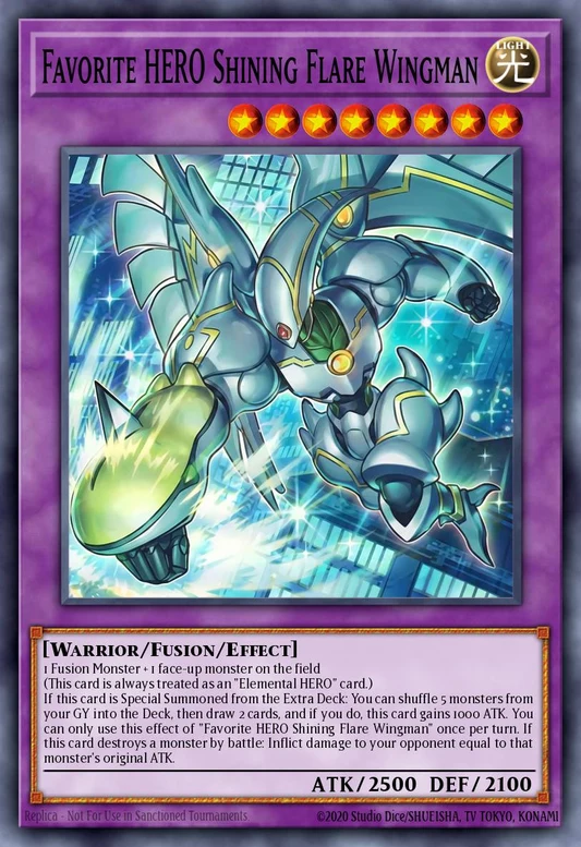 Favorite HERO Shining Flare Wingman (MAMO-EN004) - Ultra Rare