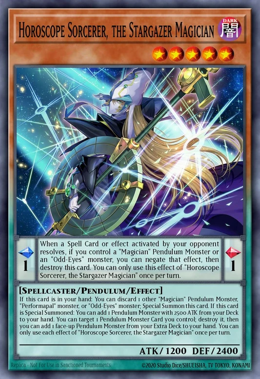 Horoscope Sorcerer, the Stargazer Magician (MAMO-EN014) - Ultra Rare
