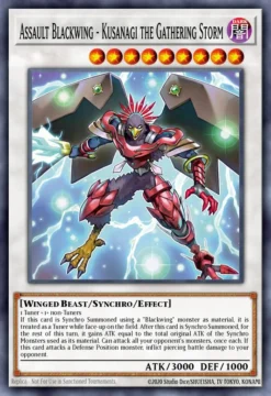 Assault Blackwing - Kusanagi the Gathering Storm (MAMO-EN026) - Secret Rare